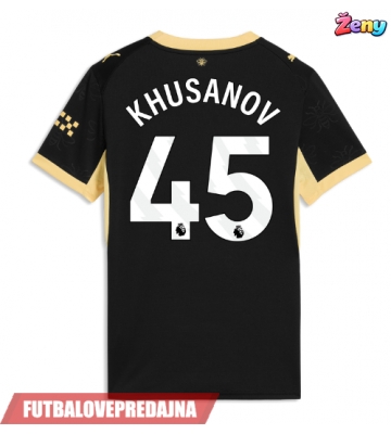 Lacne Ženy Futbalové dres Manchester City Abdukodir Khusanov #45 2026-27 Krátky Rukáv - Preč